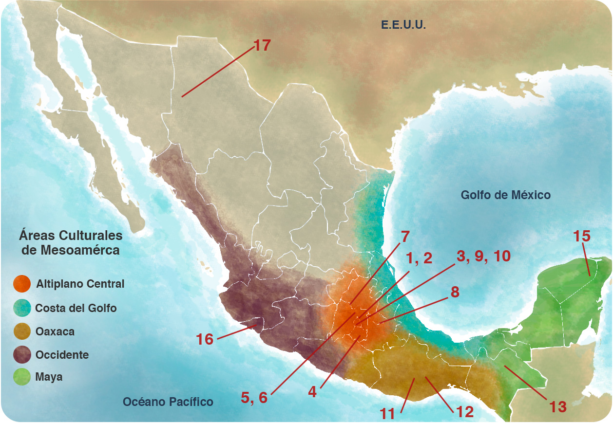 Mapa de Mesoamérica